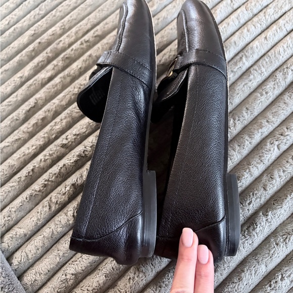 Tory Burch Georgia Loafers Black leather size 10 - Picture 11 of 12